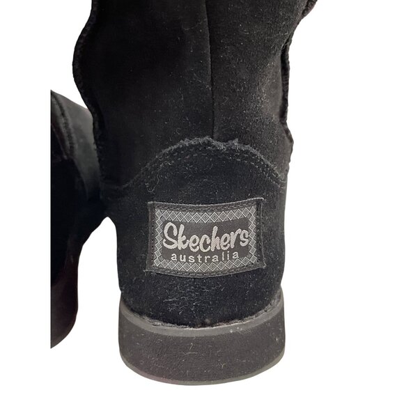 Skechers Womens Black Suede Winter Boots Sz 9 SKU 9001 - Picture 13 of 15